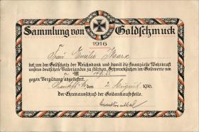 Sammlung von Goldschmuck 1916 (1/1-) 