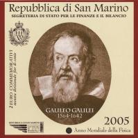 San Marino 2 Euro 2005 Galileo Galilei 