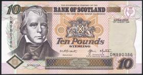 Schottland / Scotland P.120c 10 Pounds 1998 (2) 