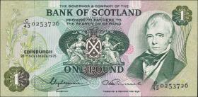 Schottland / Scotland P.111c 1 Pound 1975 (1) 