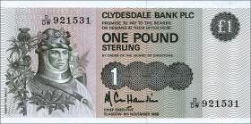 Schottland / Scotland P.211d 1 Pound  1988 (1) 
