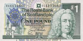 Schottland / Scotland P.356 1 Pound 1992 (1) Gedenkbanknote 