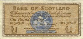 Schottland / Scotland P.102a 1 Pound 1962 (3) 