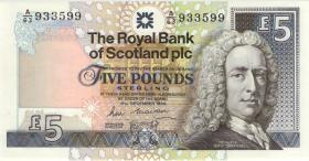 Schottland / Scotland P.352a 5 Pounds 13.12.1988 (1) 
