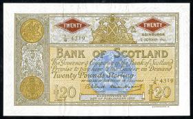 Schottland / Scotland P.094f 20 Pounds 2.10.1963 (3+) 