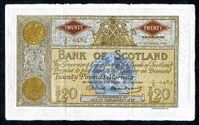 Schottland / Scotland P.094f 20 Pounds 12.9.1960 (3/2) 
