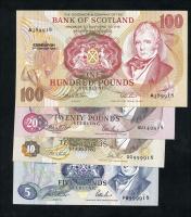 Schottland / Scotland P.116-118A 5 - 100 Pounds 1993/1994 (1) 