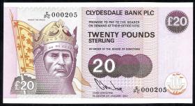 Schottland / Scotland P.220b 20 Pounds 1993 E/PC 000205 (1) 