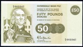 Schottland / Scotland P.222a 50 Pounds Sterling 1992 (2) 