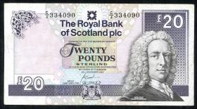 Schottland / Scotland P.354d 20 Pounds 2007 C/4 last prefix (3) 