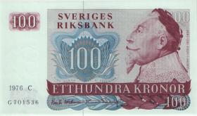 Schweden / Sweden P.54b 100 Kronen 1976 (1) 