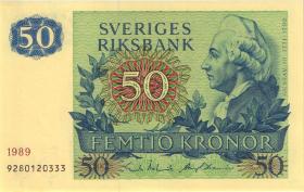 Schweden / Sweden P.53d 50 Kronen 1989 (1) 