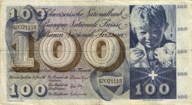 Schweiz / Switzerland P.49j 100 Franken 1967 (3) 