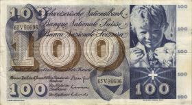 Schweiz / Switzerland P.49k 100 Franken 1969 (3) 