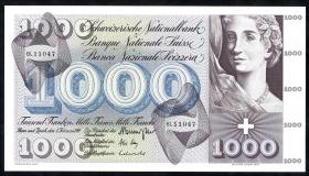 Schweiz / Switzerland P.52m 1.000 Franken 1974 (1/1-) 