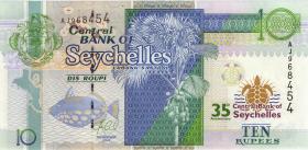 Seychellen / Seychelles P.46 10 Rupien 2013 (2015) Gedenkbanknote (1) 