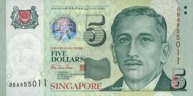 Singapur / Singapore P.39 5 Dollars (1999) (1) 