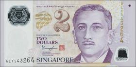 Singapur / Singapore P.46i 2 Dollars 2017 Polymer (1) 