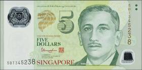 Singapur / Singapore P.47f 5 Dollars (2017) Polymer (1) 