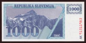 Slowenien / Slovenia P.09a 1000 Tolarjew (19)91 (1) 