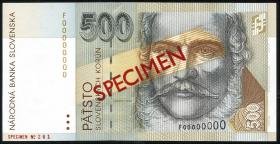 Slowakei / Slovakia P.23s 500 Kronen 1993 (1) Specimen 