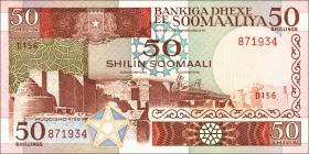 Somalia P.34d 50 Shillings 1989 (1) 