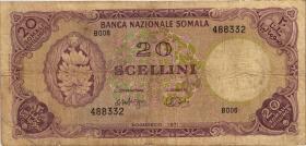 Somalia P.15a 20 Scellini 1971 (4) 