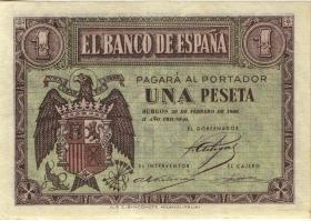 Spanien / Spain P.108 1 Peseta 1938 (2) 
