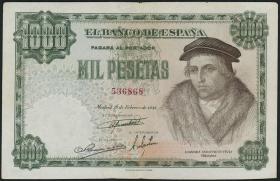 Spanien / Spain P.133 1000 Pesetas 1946 (1948) (3+) 