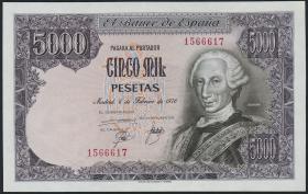 Spanien / Spain P.155 5000 Pesetas 1976 (1978) (1) 