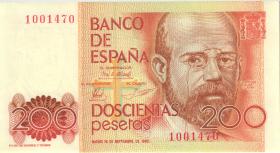 Spanien / Spain P.156 200 Pesetas 1980 (1) 1. Auflage 