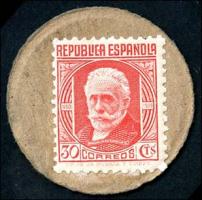 Spanien / Spain P.096J2 30 Centimos (1938) (1) 