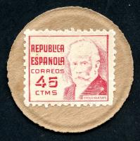 Spanien / Spain P.096L 45 Centimos (1938) (1) 