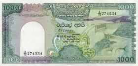 Sri Lanka P.101c 1000 Rupien 1990 (1) 