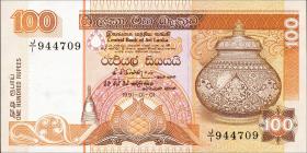 Sri Lanka P.105b 100 Rupien 1991 (1) 