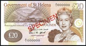 St. Helena / Saint Helena P.13s 20 Pounds  2004 (1) Specimen 