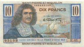St. Pierre & Miquelon P.23 10 Francs o.D. (1) 