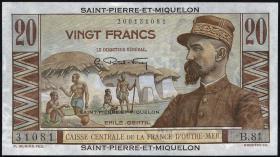 St. Pierre & Miquelon P.24 20 Francs o.D. (1) 