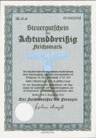 Steuergutschein 38 Reichsmark 1937 (1) 