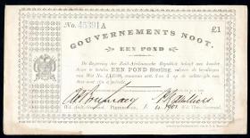 Südafrika / South Africa P.060c 1 Pound 1.4.1901 (4) 