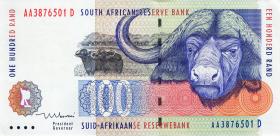 Südafrika / South Africa P.126b 100 Rand (1999) (1) 