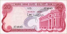 Südvietnam / Viet Nam South P.024 20 Dong (1969) (1) 