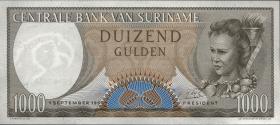 Surinam / Suriname P.124 1000 Gulden 1963 (1) 