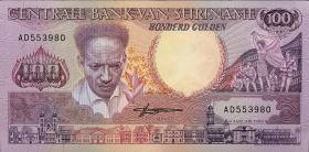 Surinam / Suriname P.133b 100 Gulden 1988 (1) 