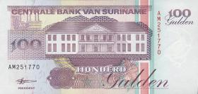 Surinam / Suriname P.139b 100 Gulden 1998 (1) 