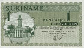 Surinam / Suriname P.116e 1 Gulden 1979 (1) 