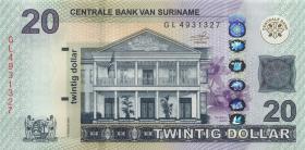 Surinam / Suriname P.164b 20 Dollar 2019 (1) 