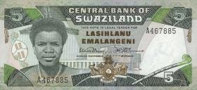 Swasiland / Swaziland P.14 5 Emalangeni (1987) (1) 