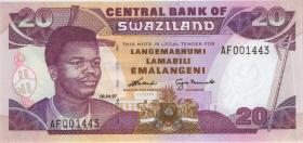 Swasiland / Swaziland P.25b 20 Emalangeni 1997 (1) 