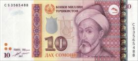 Tadschikistan / Tajikistan P.24b 10 Somoni 2017 (1) 